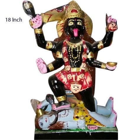 Mahakaali Hindu Inch Black Marble Kali Mata Statue For Temple At Rs