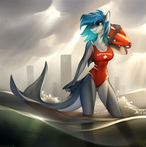 Female Shark Anthro Telegraph