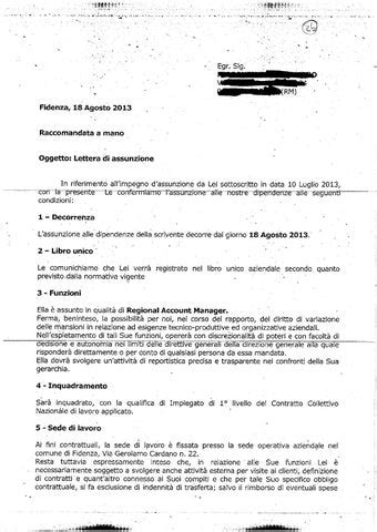 Lettera Di Assunzione By Cabinet Michelini Issuu