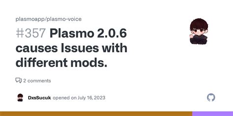 plasmo   issues   mods issue