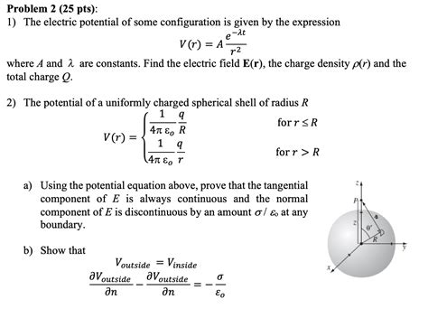 Solved At E Problem Pts The Electric Potential Chegg