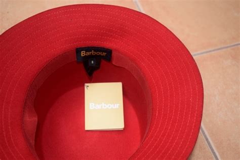 Sombrero Barbour Mujer Rojo Sastreria Caminero