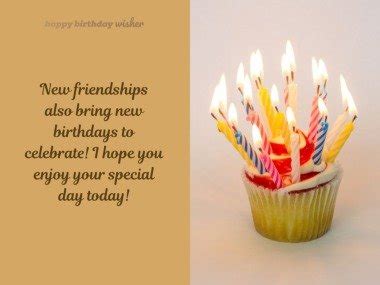 Birthday Wishes for New Friend - Happy Birthday Wisher