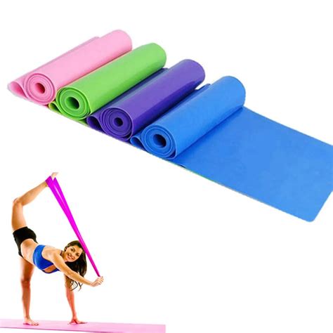 M Yoga Pilates Stretch Resistance Bands Workout Elastic Exercise