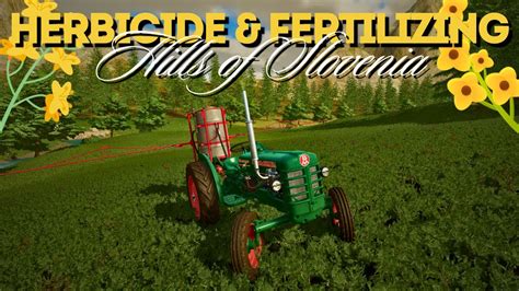 2 Herbicide Fertilizing Canola Hills Of Slovenia Farming