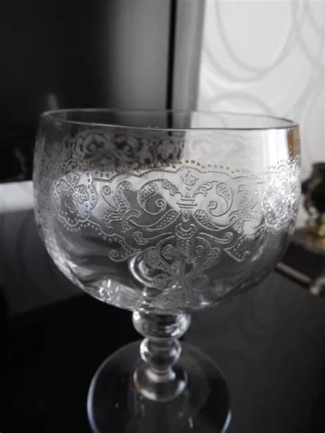 Ancienne Coupe A Champagne Cristal Grave St Louis Verre A Vin Baccarat