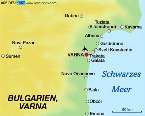 Map Of Varna Bulgaria Region In Bulgaria Welt Atlasde