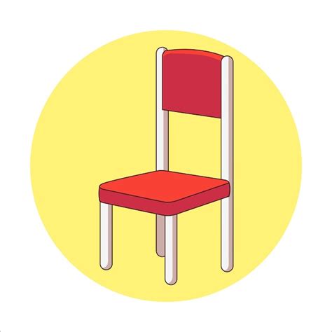 Une Illustration Vectorielle De Chaise Vecteur Premium