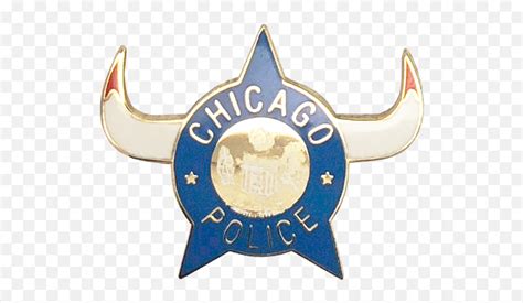 Chicago Police Department Star Lapel Pin 1960u0027s With Bull Horns