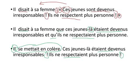 Leçon Le Discours Indirect Libre Youtube