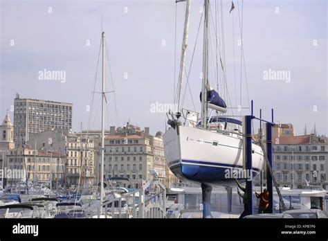 Marseille (France), the Old Port Stock Photo - Alamy