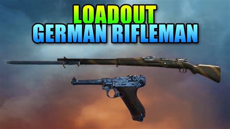 Loadout German Rifleman Gewehr 98 Infantry Battlefield 1 Sniper