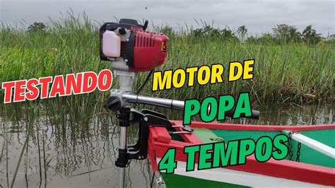 Testando Motor De Popa Tempos Youtube