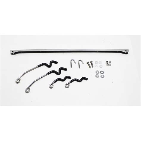 Speedway Universal Stainless Steel Street Rod Hood Prop Rod Kit