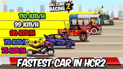 Fastest Car In Hill Climb Racing Youtube