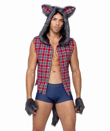 R-6187, Men's Full Moon Werewolf Costume By Roma