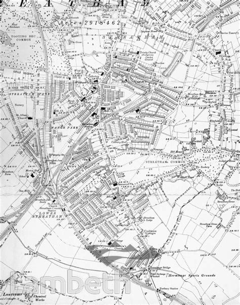 MAP OF STREATHAM - LandmarkLandmark