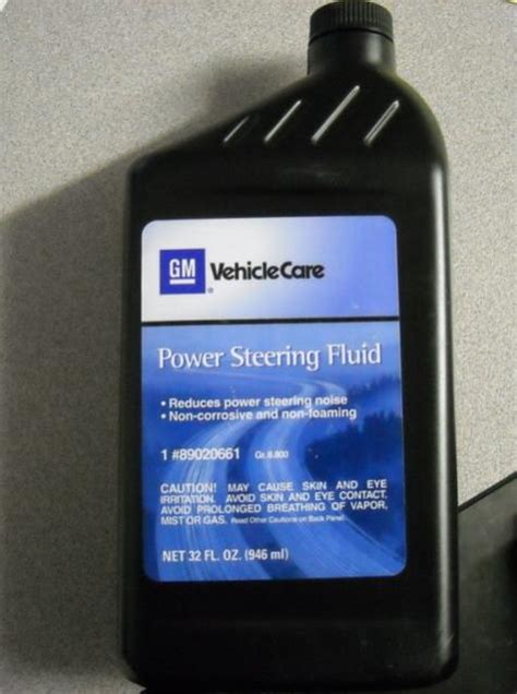 General Motors Gm Power Steering Fluid