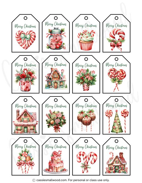 Christmas Name Tags Printable - Cassie Smallwood