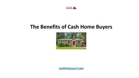 PPT The Benefits Of Cash Home Buyers PowerPoint Presentation Free