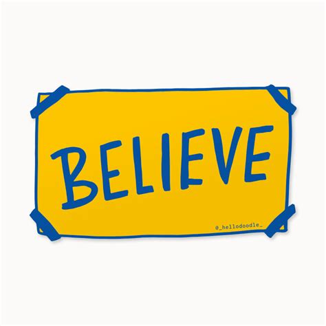 Ted Lasso BELIEVE Sticker – Alisa Wismer