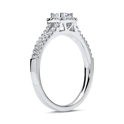 Brilladia Halo Ring Er Wei Gold Mit Diamanten Dr Sl Kw