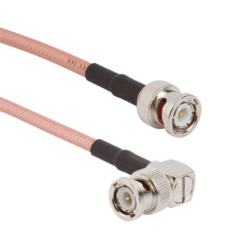 Amphenol Rf Rf Cable Bnc Straight Plug To Bnc Rt Angle