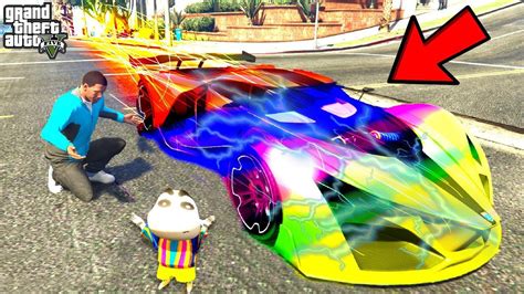 Franklin Stealing God Level Car For Trillionaire In GTA 5 Shinchan In