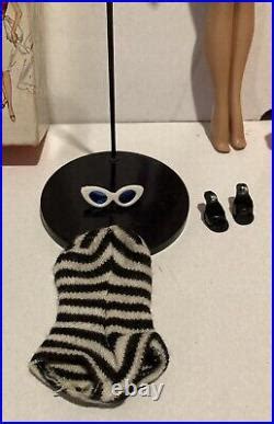 Vintage Mattel Tm Brunette Ponytail Barbie Japan Box Bbq Complete Vintage Japan Doll