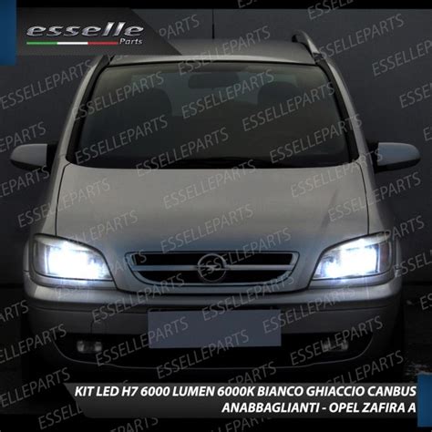 Kit Full Led COPPIA LAMPADE H7 Anabbaglianti PER OPEL ZAFIRA A 6000K