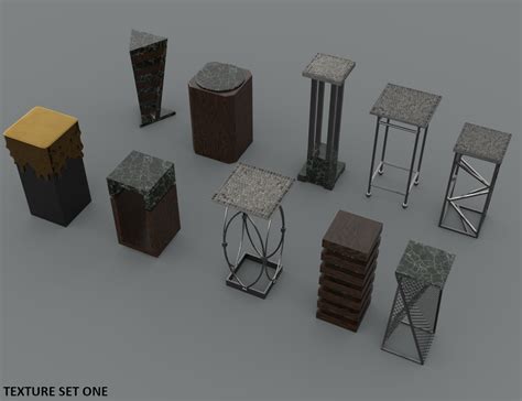 Contemporary Plinths Daz 3d