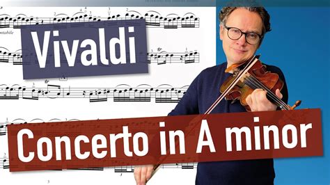 Vivaldi Violin Concerto In A Minor RV 356 2nd Mov Violin Sheet