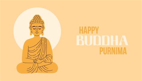 Premium Vector Happy Vesak Day Buddha Purnima Wishes Greetings Vector