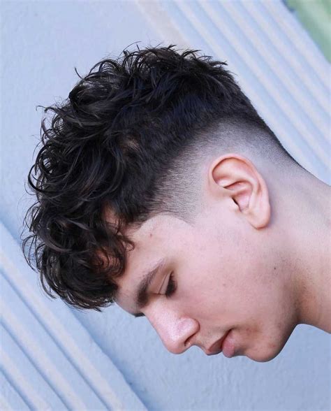 Short Hair Mohawk Men Haircut Curly Hair Wavy Hair Men Short