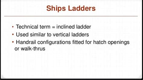 Ships Ladder Osha Code 191025 And Ibc 101115 Code