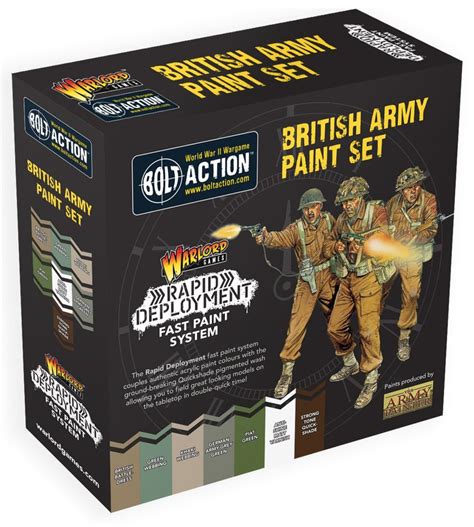 Army Painter: Bolt Action British Paint Set | at Mighty Ape Australia