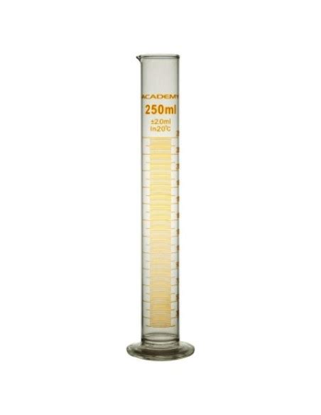 Measuring Cylinder 250 Ml Academy Glass Pk 4