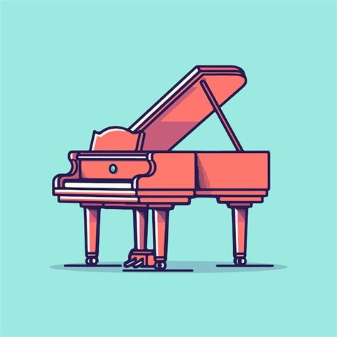 Premium Vector Piano Vector Illustration