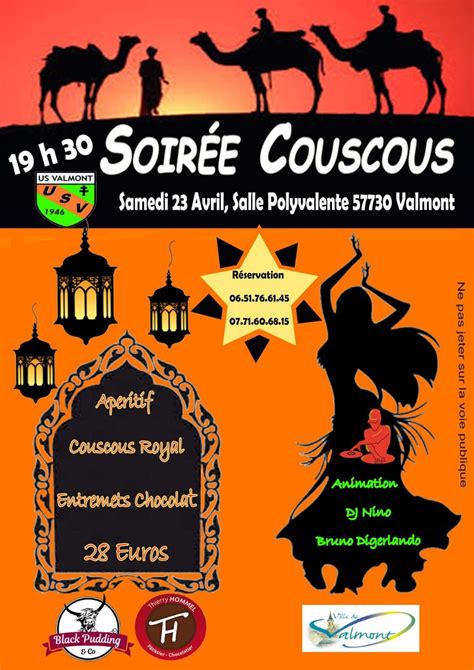 SOIRÉE COUSCOUS Mairie de Valmont