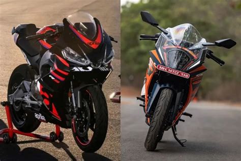 Aprilia Rs Vs Ktm Rc Compared Ktm Rc Aprilia Ktm