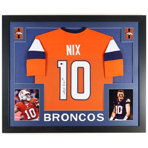 Bo Nix Signed Custom Framed Jersey Display (Beckett) | Pristine Auction