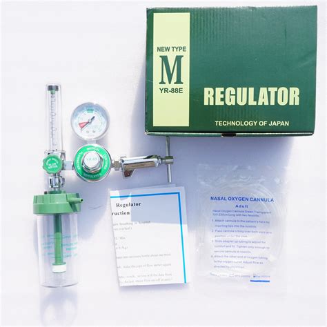 China Supply Ce Medical Cga 870 Oxygen Cylinder Valve Pressure Regulator With Flow Meter For Usa