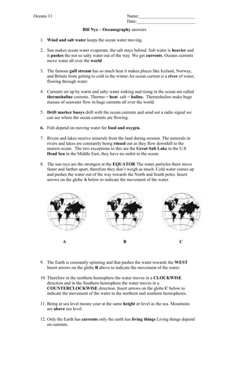 Bill Nye Erosion Worksheet Preschool Printable Sheet