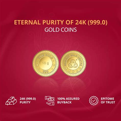 10GM Pure 24K Gold Coin Online with Live Rate & Free Delivery