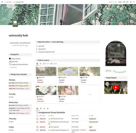 Notionlayout Notion Notionstudy Notionaesthetic Cottagecore