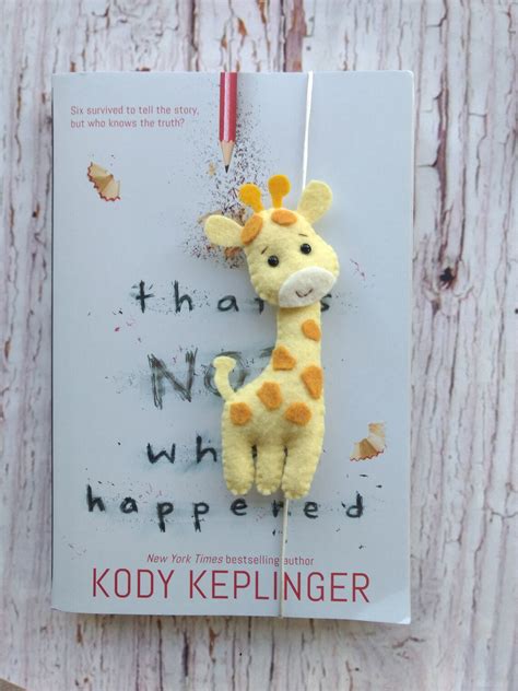 Giraffe Bookmark Cute Giraffe Bookmark Book Lover T Planner Etsy