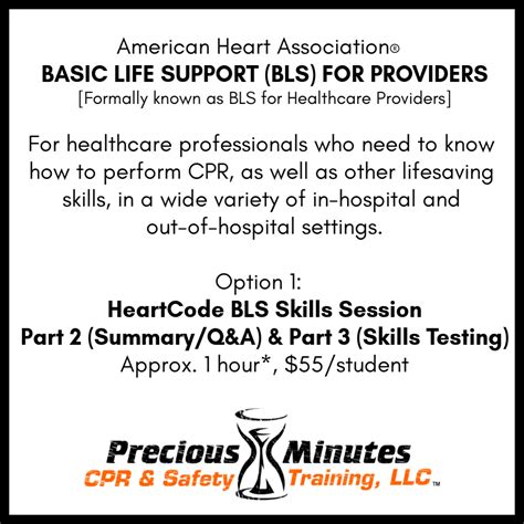 Healthcare Providers Bls Precious Minutes Cpr And Safety Training