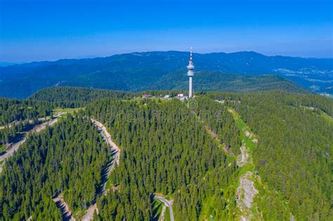 Aerial View of Pamporovo Village during Summer in Bulgaria Stock Photo - Image of trekking ...