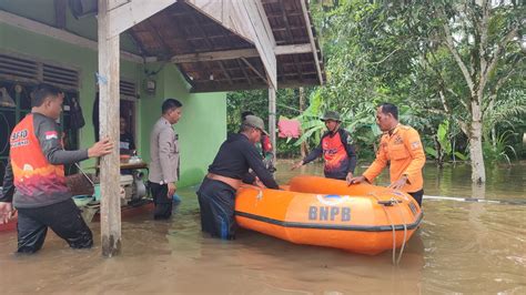 Dua Desa Di STL Ulu Terawas Musi Rawas Terendam Banjir Puluhan Rumah