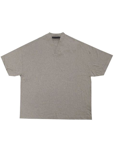 Fear Of God Essentials Logo Print Cotton T Shirt Grey Farfetch